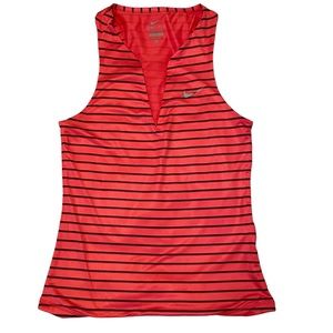 Nike Dri-Fit Racerback V Neck Athletic Tank Top